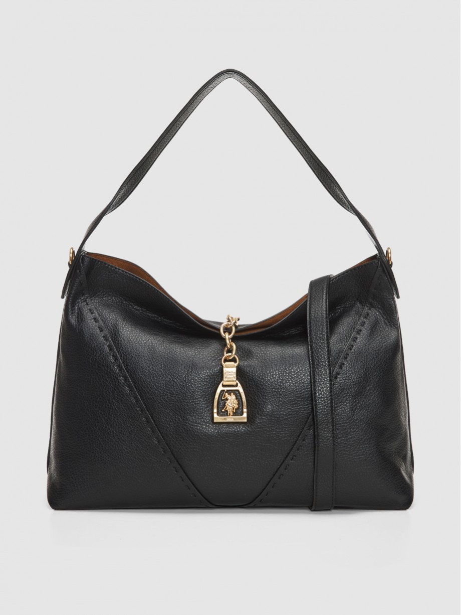 HELCHO large hobo μαύρη