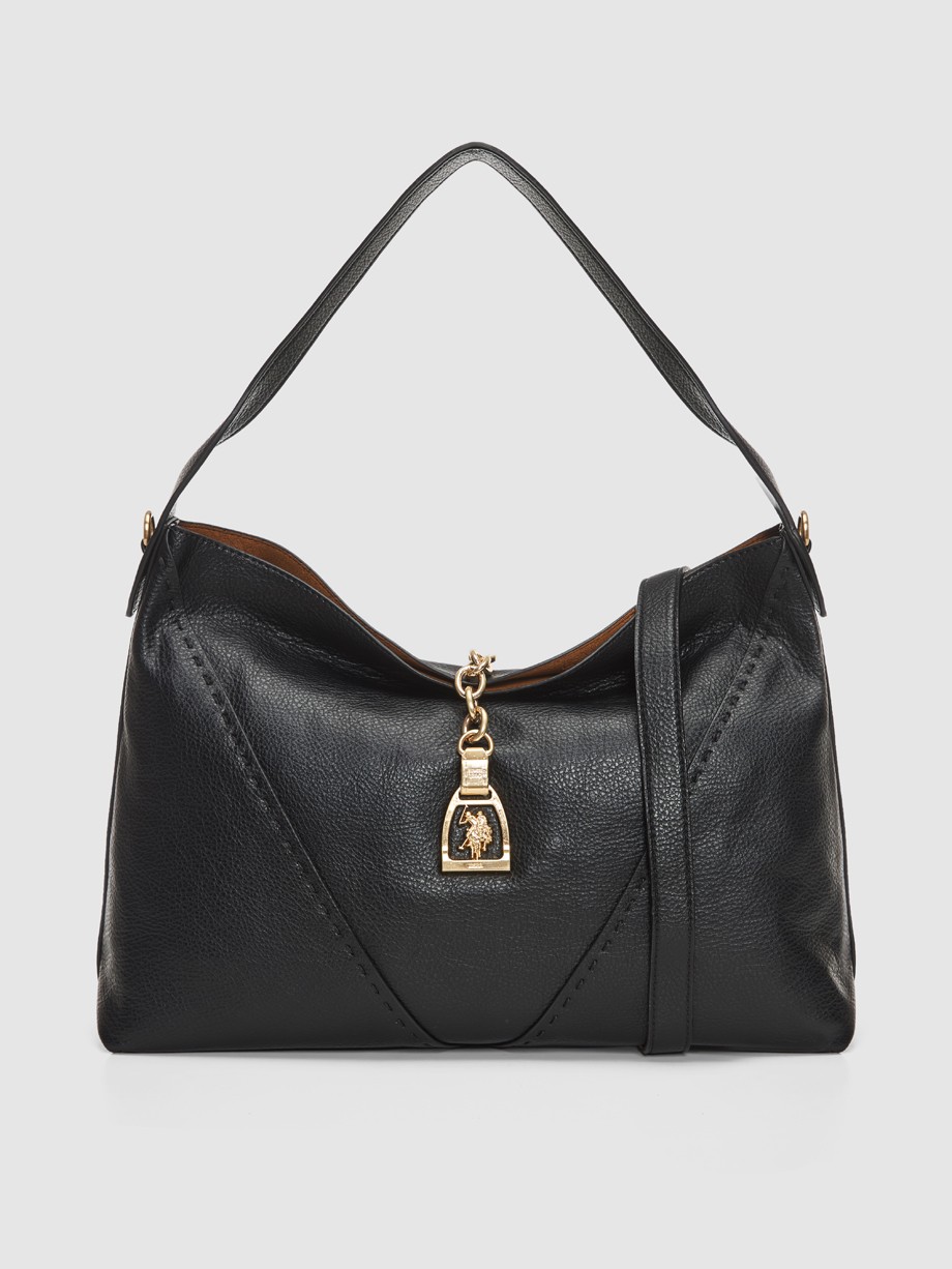 HELCHO large hobo μαύρη