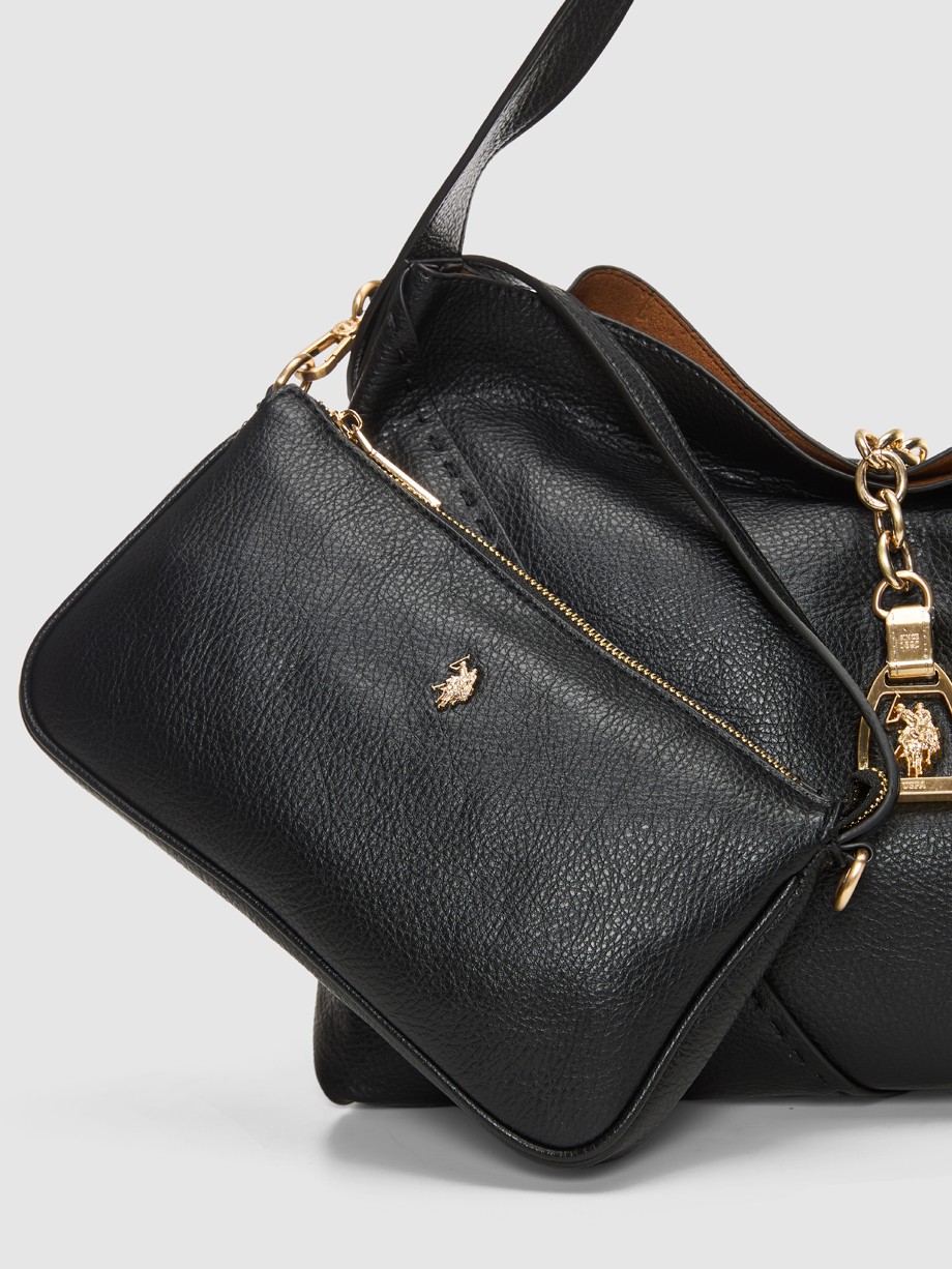 HELCHO large hobo μαύρη