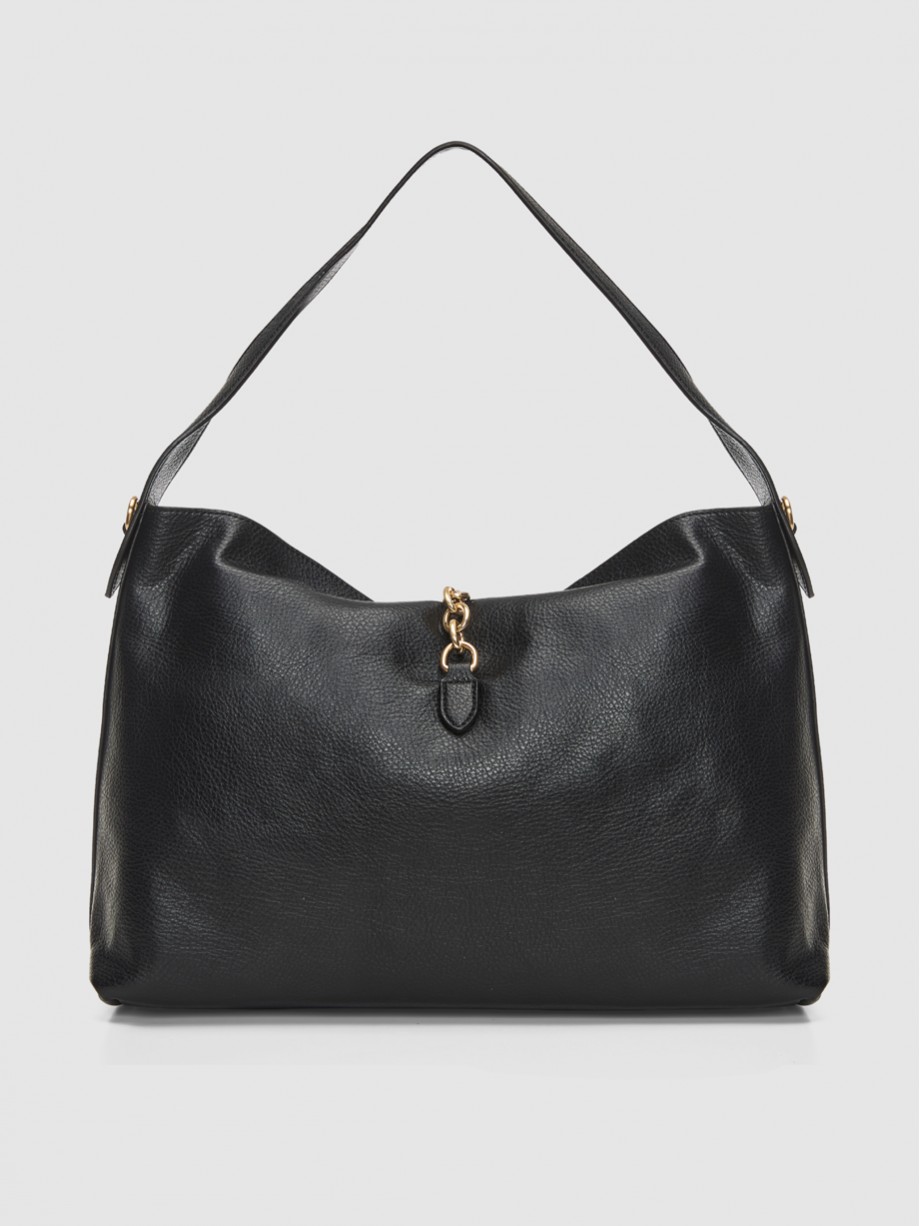 HELCHO large hobo μαύρη