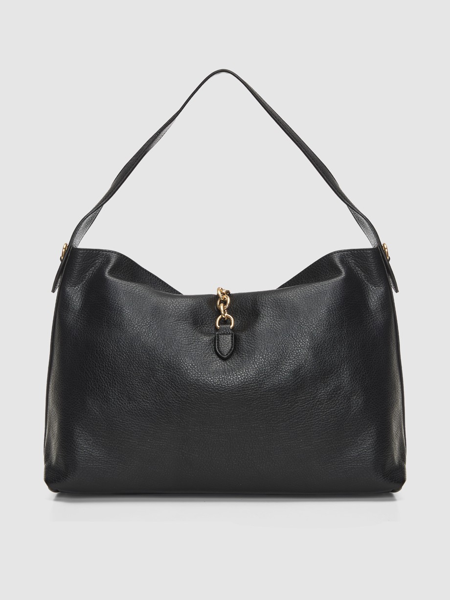 HELCHO large hobo μαύρη