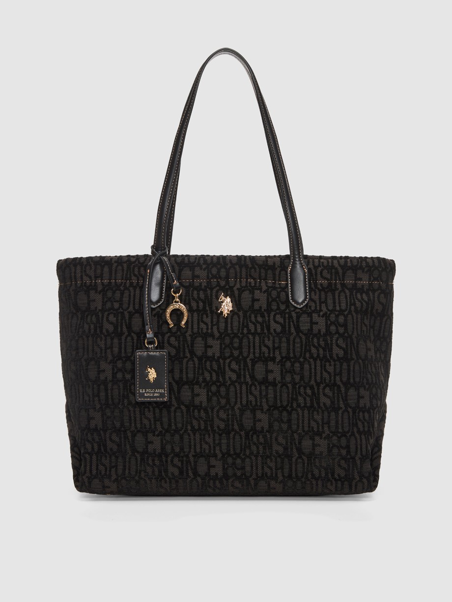 JACQUARD shopping μαύρο