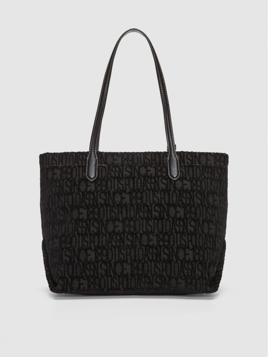 JACQUARD shopping μαύρο