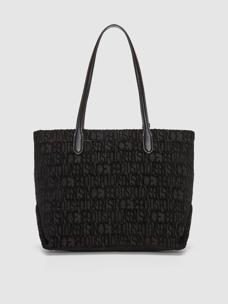 JACQUARD shopping μαύρο