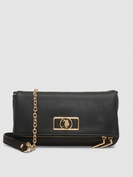 JONES CHIC clutch μαύρη