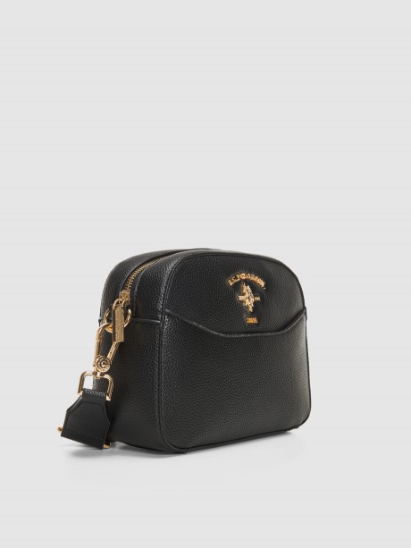 STANFORD small crossbody μαύρη