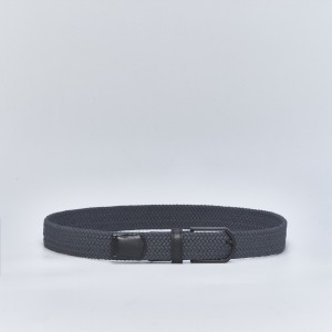 BOSS SHOES Men's woven belts in anthracite