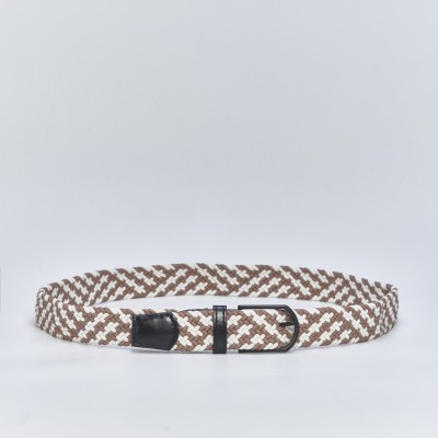 BOSS SHOES Men's woven belts in taupe