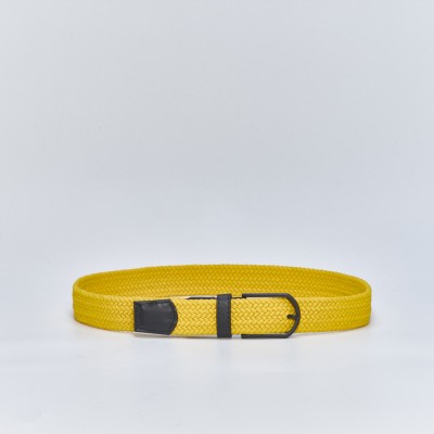 BOSS SHOES Men's woven belts in yellow