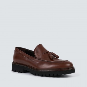 X7323 Men's Loafers in red brown