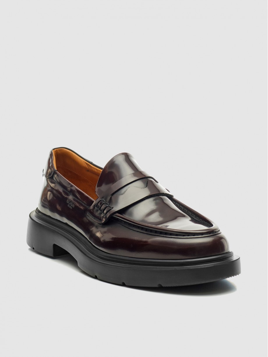 Loafers ανδρικά μπορντώ