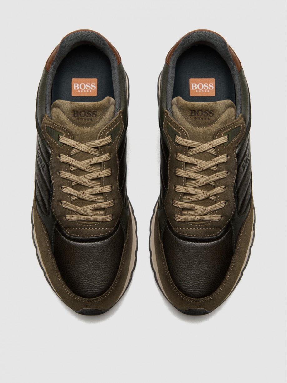 Sneakers ανδρικά χακί