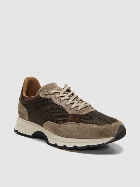 Sneakers ανδρικά καφέ