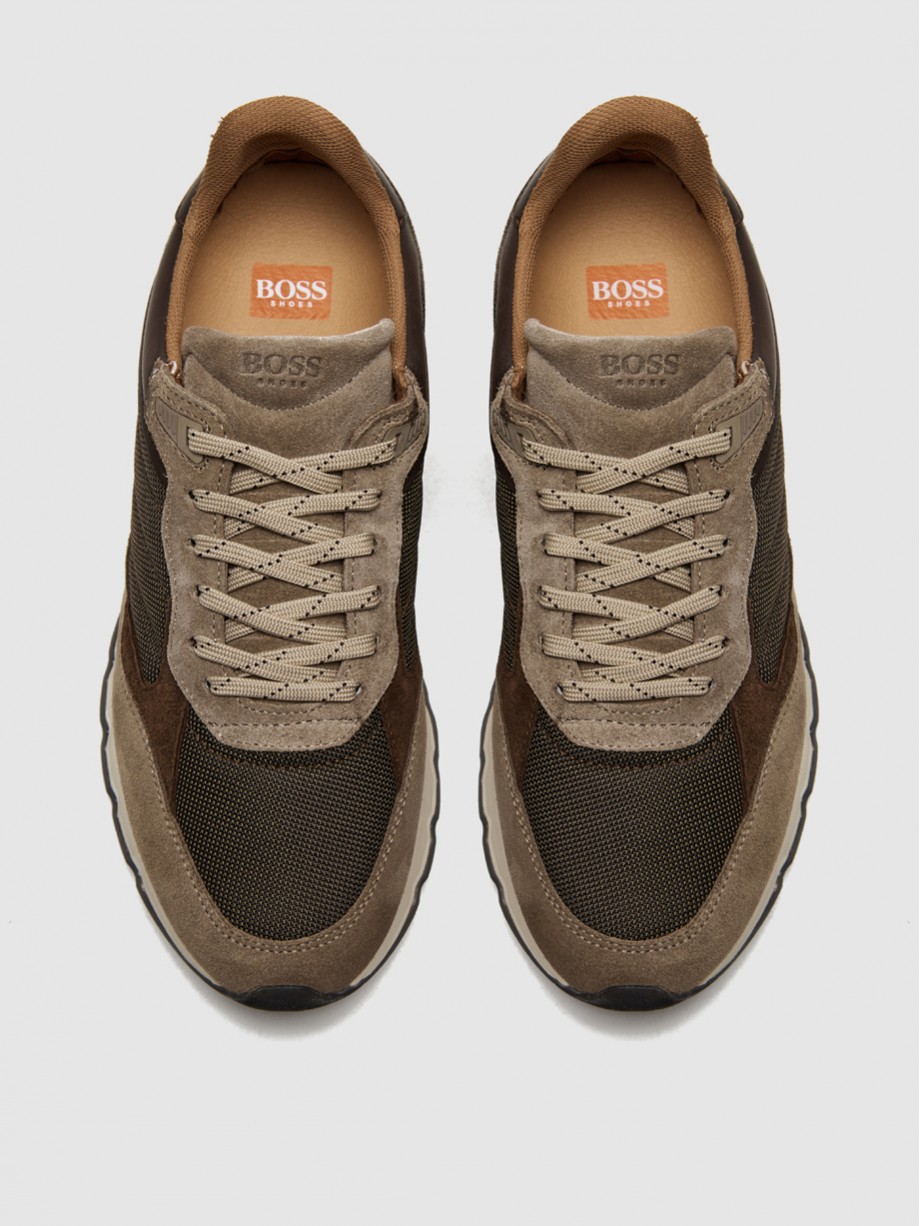 Sneakers ανδρικά καφέ