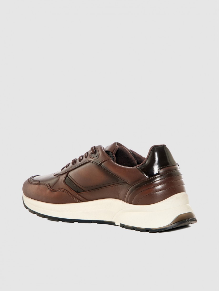 Sneakers ανδρικά καφέ