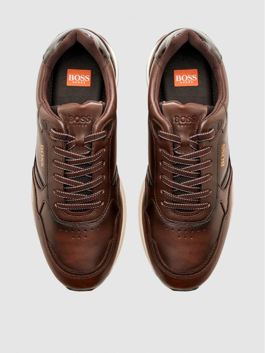 Sneakers ανδρικά καφέ