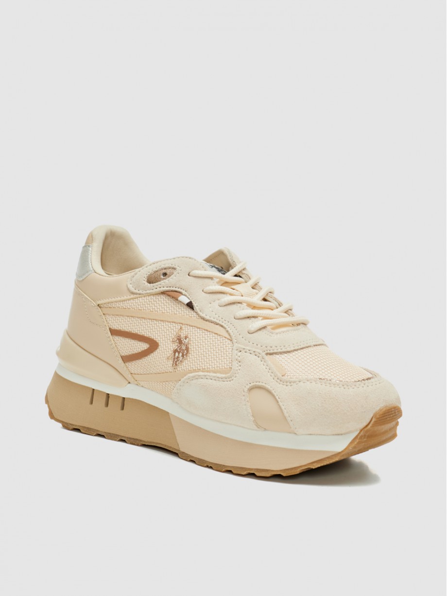 Sneakers γυναικεία μπεζ