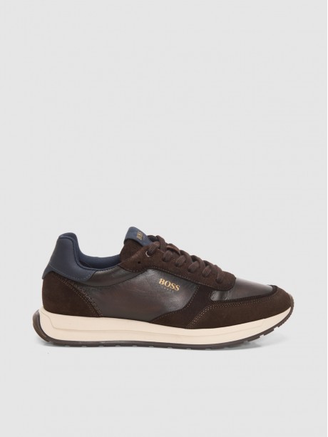 Sneakers ανδρικά καφέ