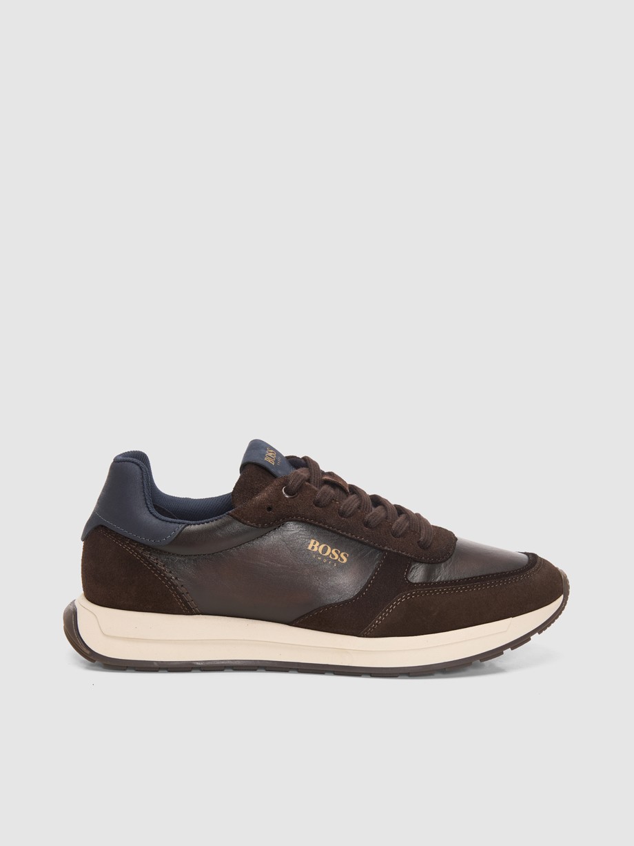 Sneakers ανδρικά καφέ