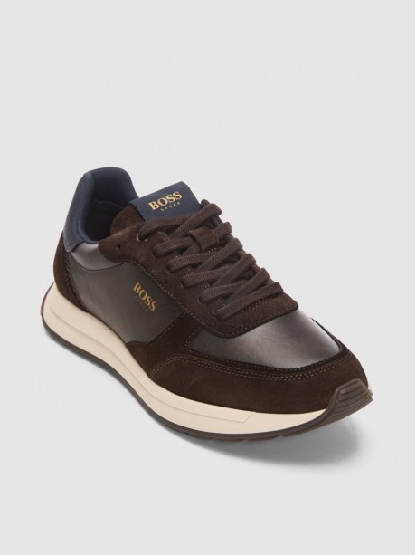Sneakers ανδρικά καφέ