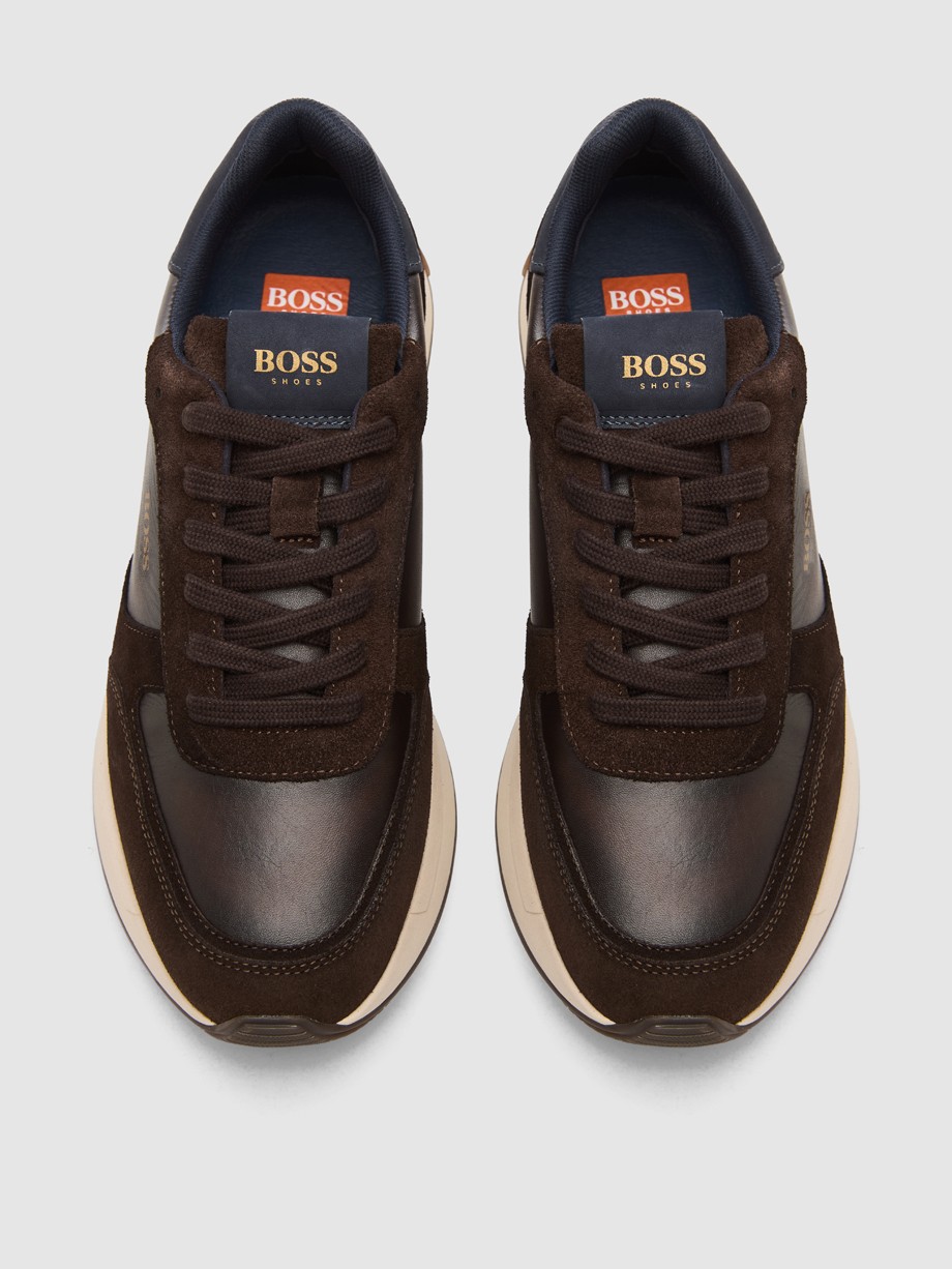 Sneakers ανδρικά καφέ