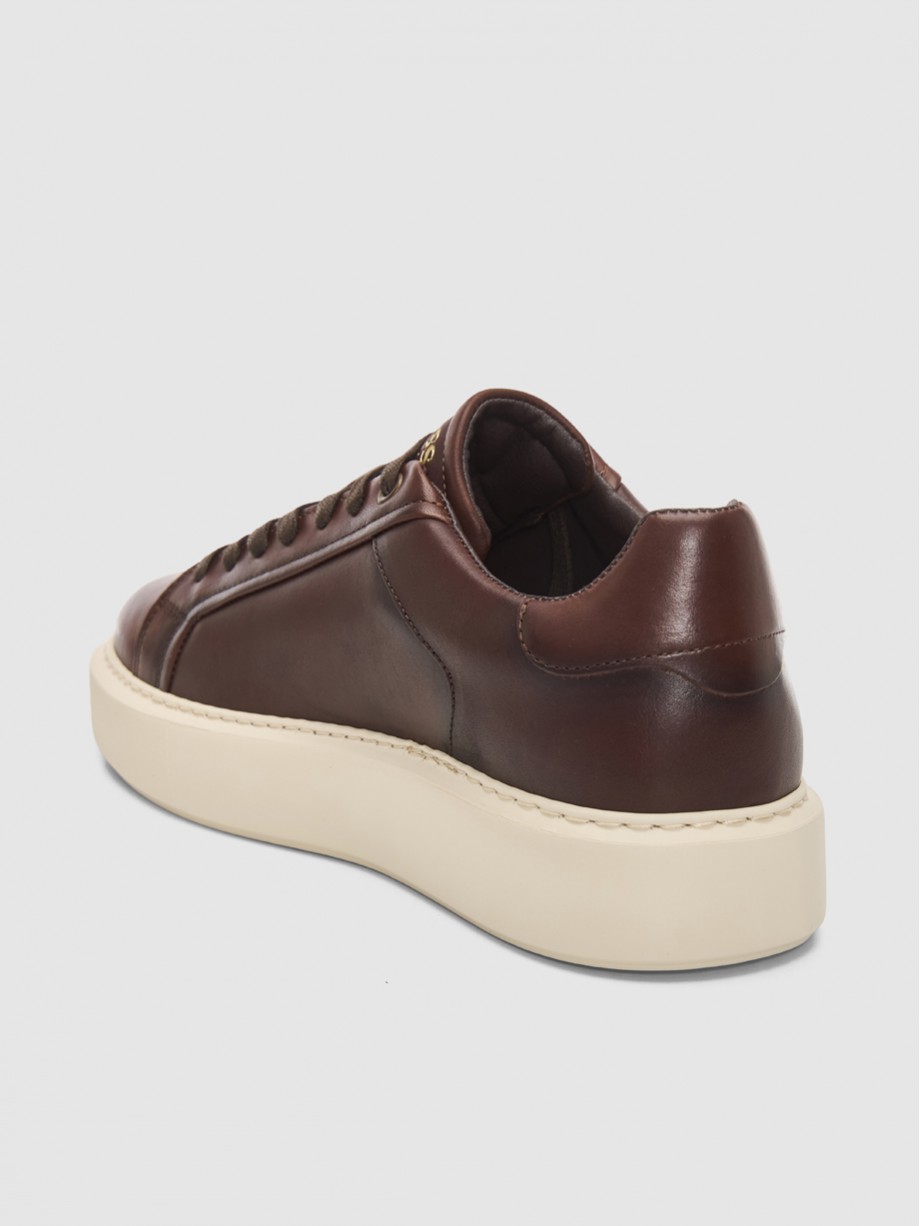 Sneakers ανδρικά καφέ