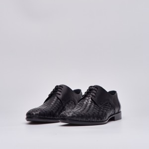 S4972 BRAID Men's Dress shoes in black 