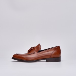 S6333 Men's Dress shoes cognac aqua