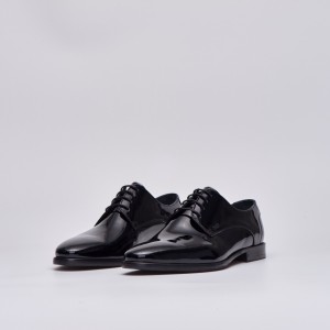 S6383 PAT Men's Dress shoes in black 