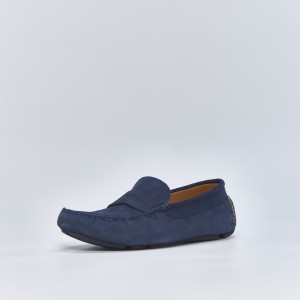 V6890 SUE  Men's Loafers in blue