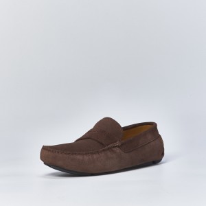 V6890 SUE Men's Loafers in brown