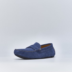V6890 SUE Men's Loafers in blue
