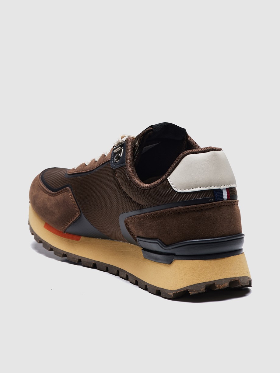 Sneakers ανδρικά καφέ Sneakers ανδρικά καφέ