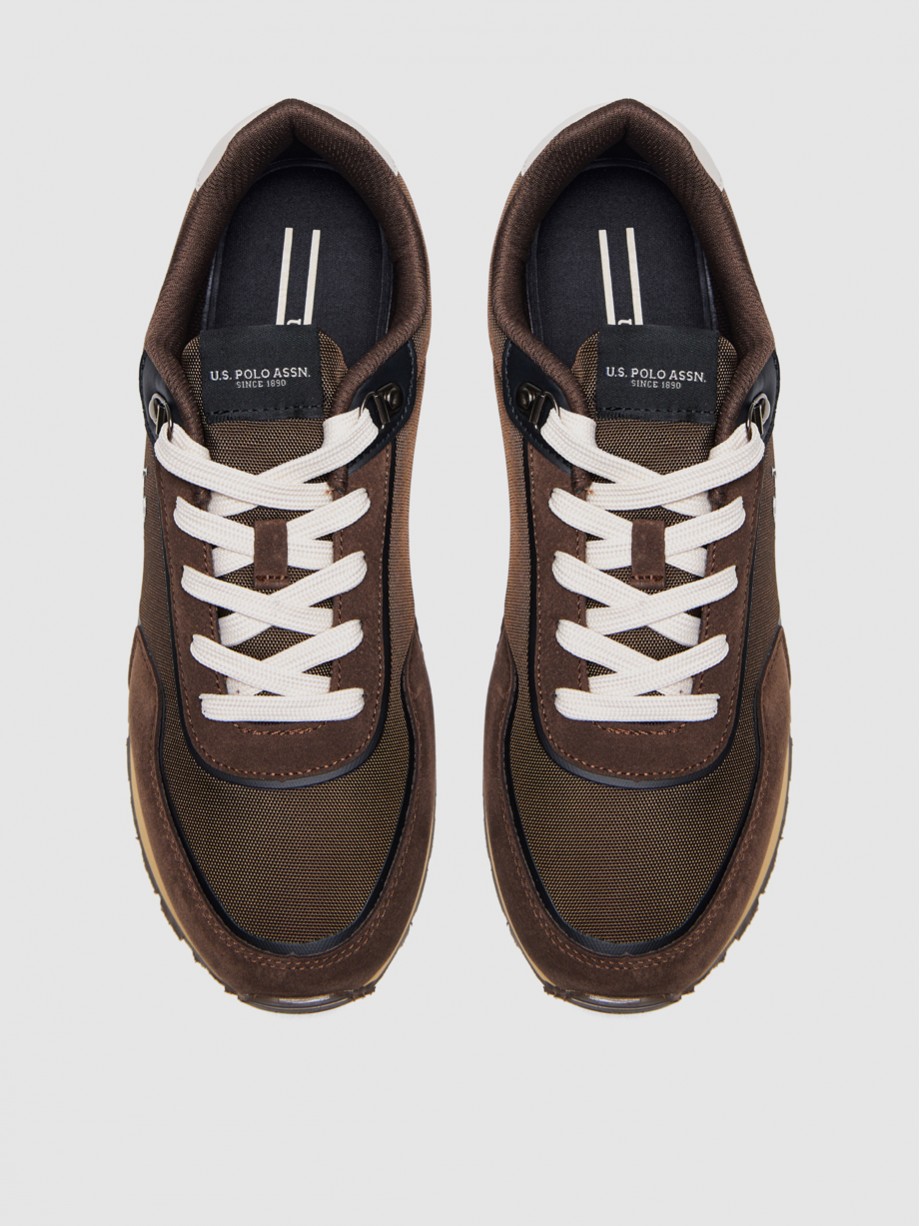 Sneakers ανδρικά καφέ