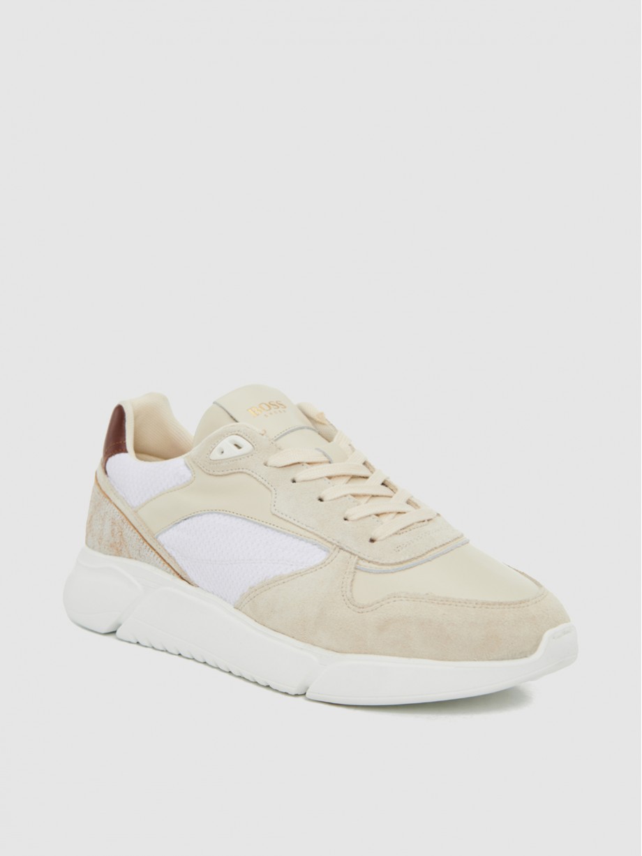 Sneakers ανδρικά μπεζ
