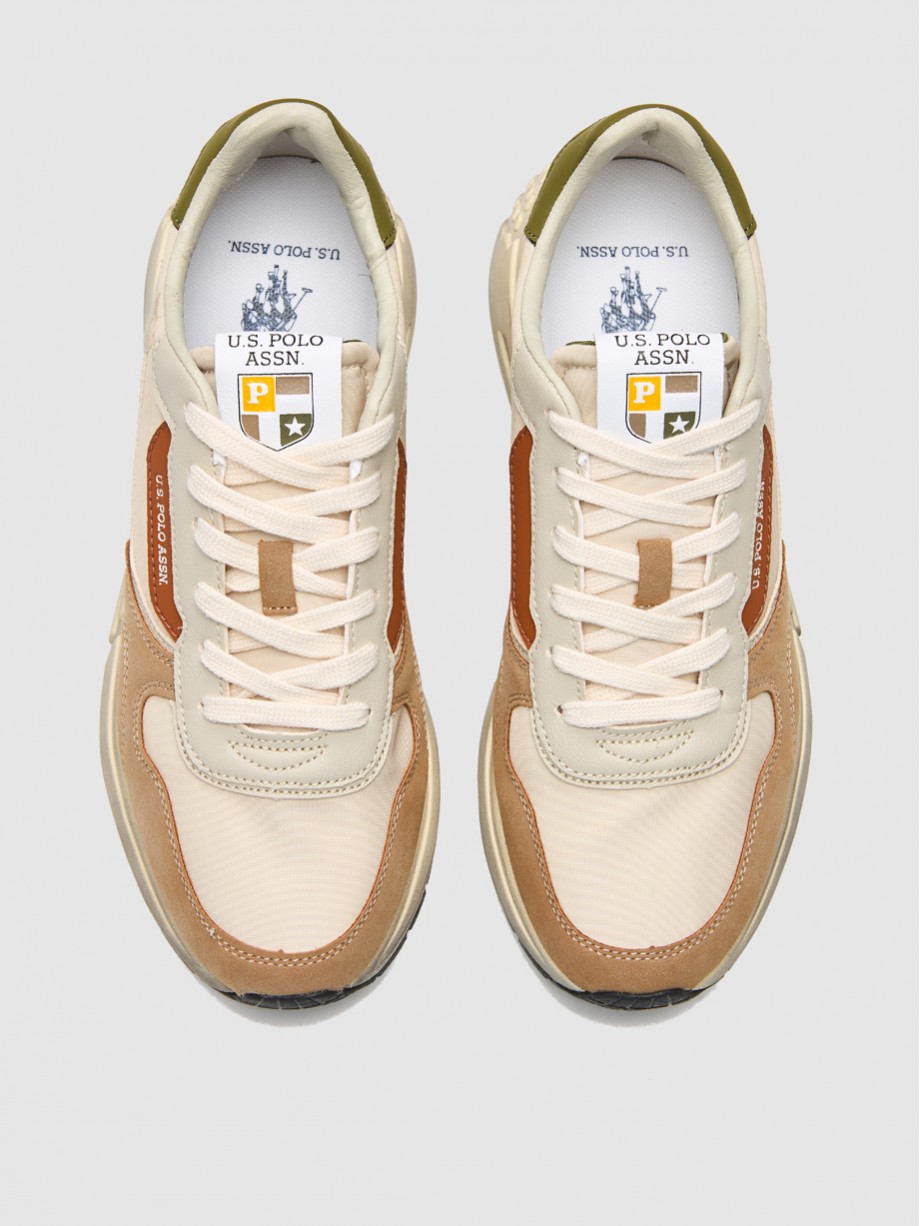 Sneakers ανδρικά μπεζ