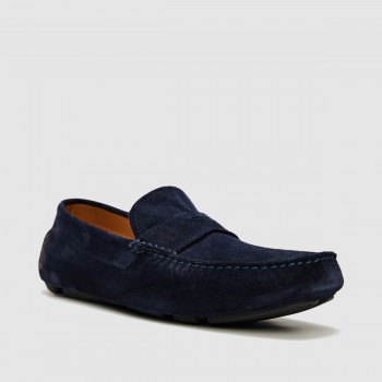 Z6890 SUEDE Men's Loafers in blue