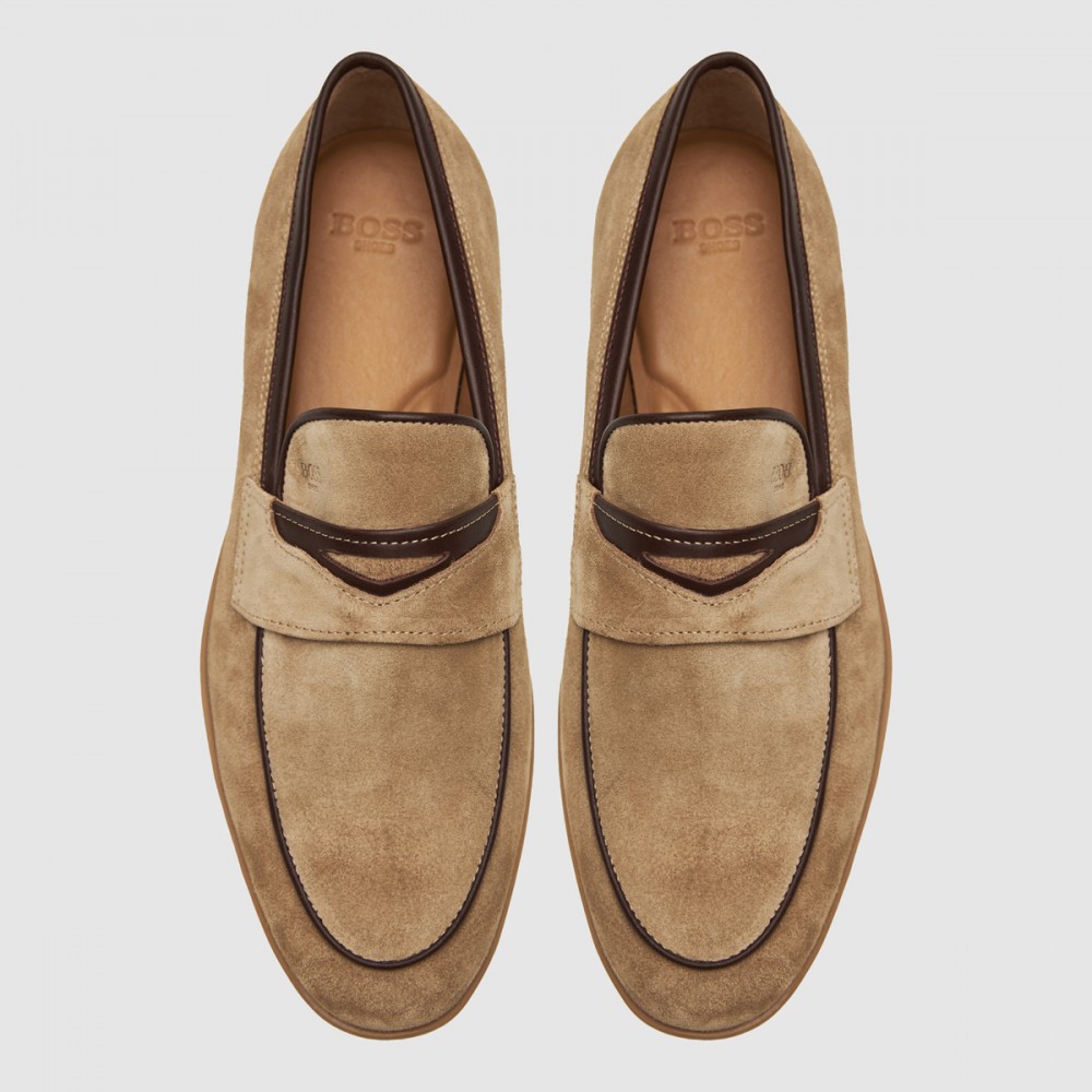 Z7534 SUEDE Loafers ανδρικά πούρο