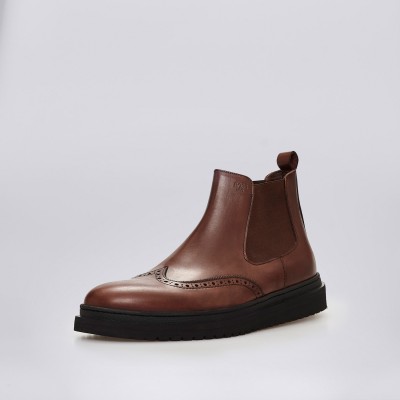 U6795 Men's chelsea boots in cognac