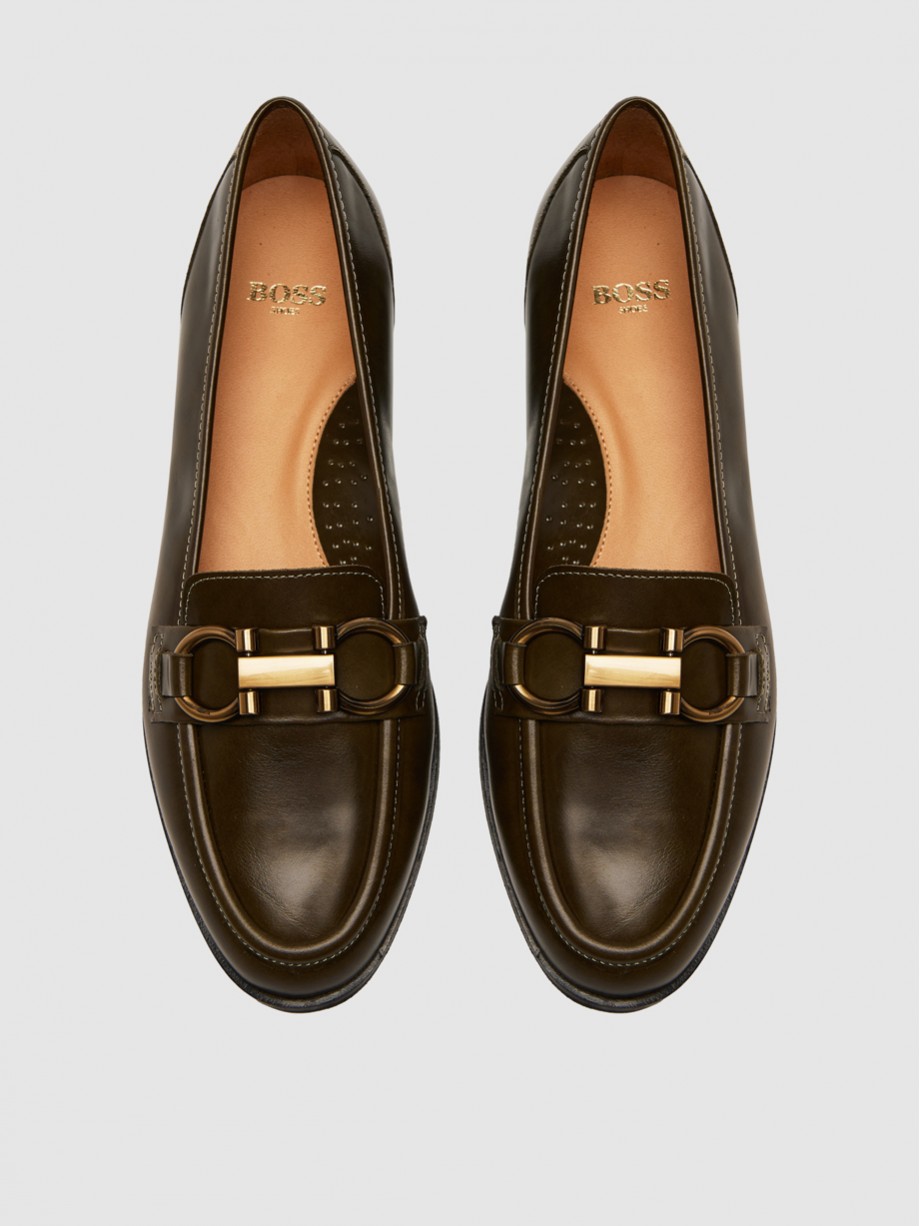 Loafers γυναικεία λαδί