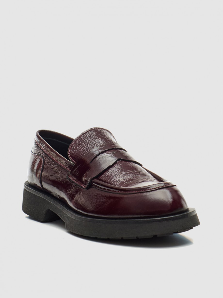 Loafers γυναικεία μπορντώ