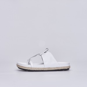 SW271  Women's White flat sandals