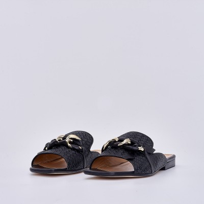 SW66728 Women's Black flat sandals