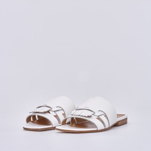 SW66755 Women's White flat sandals