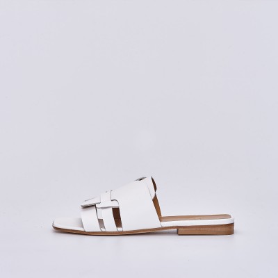 SW66755 Women's White flat sandals