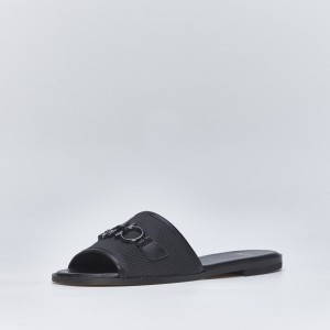 VWB10 Women's flat sandals in black