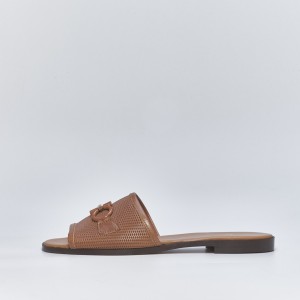 VWB10 Women's flat sandals in tan