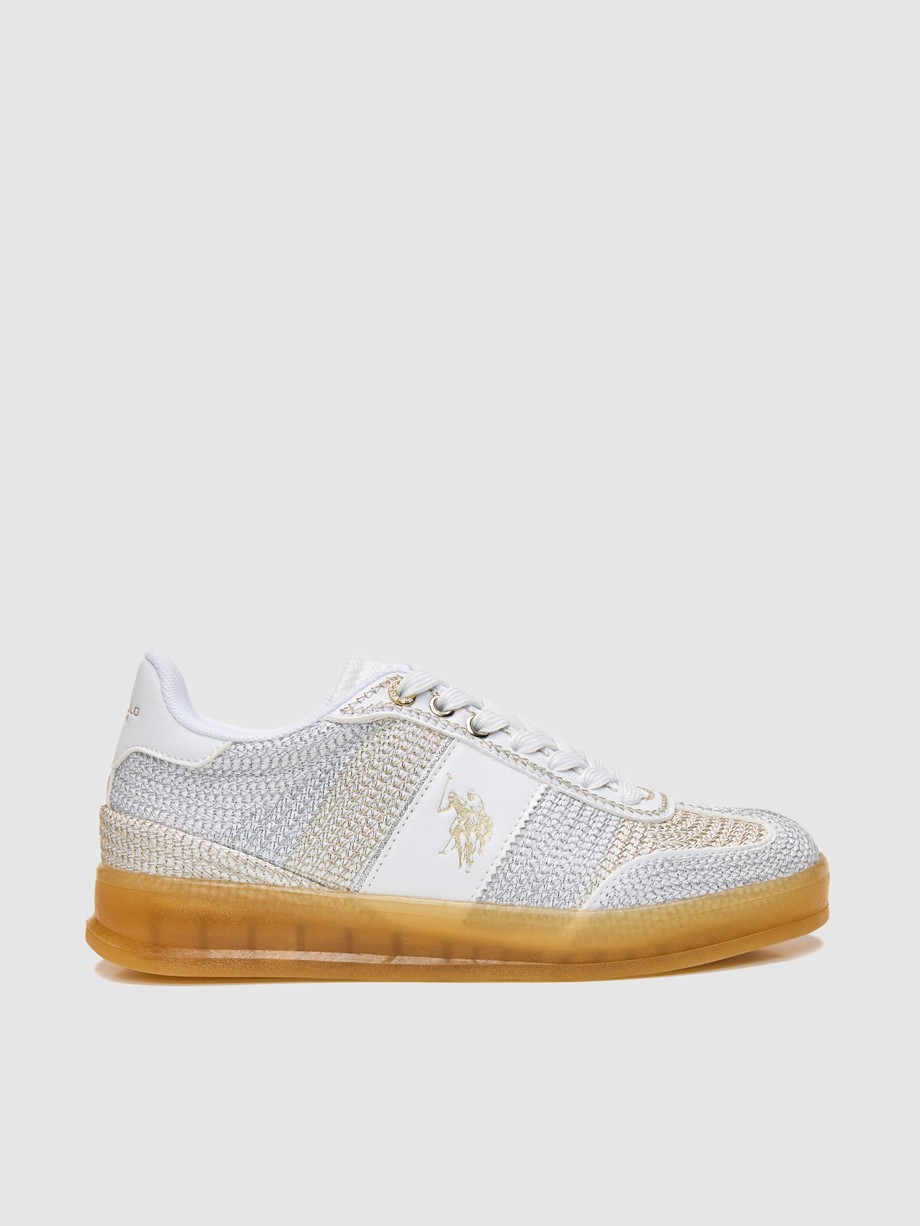 Sneakers γυναικεία ασημί