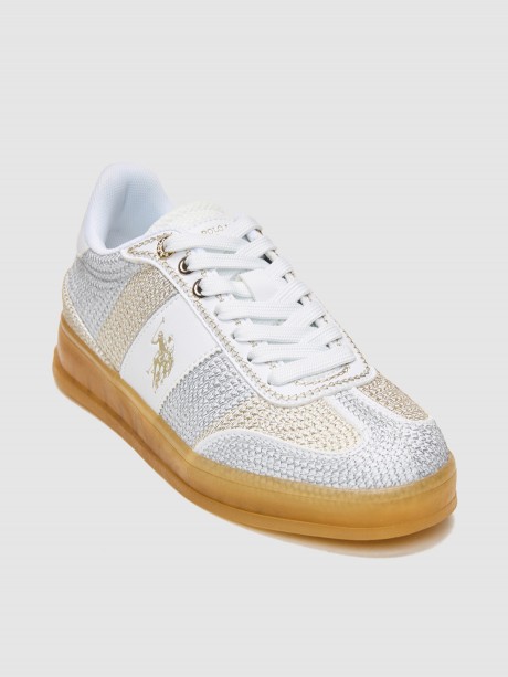 Sneakers γυναικεία ασημί