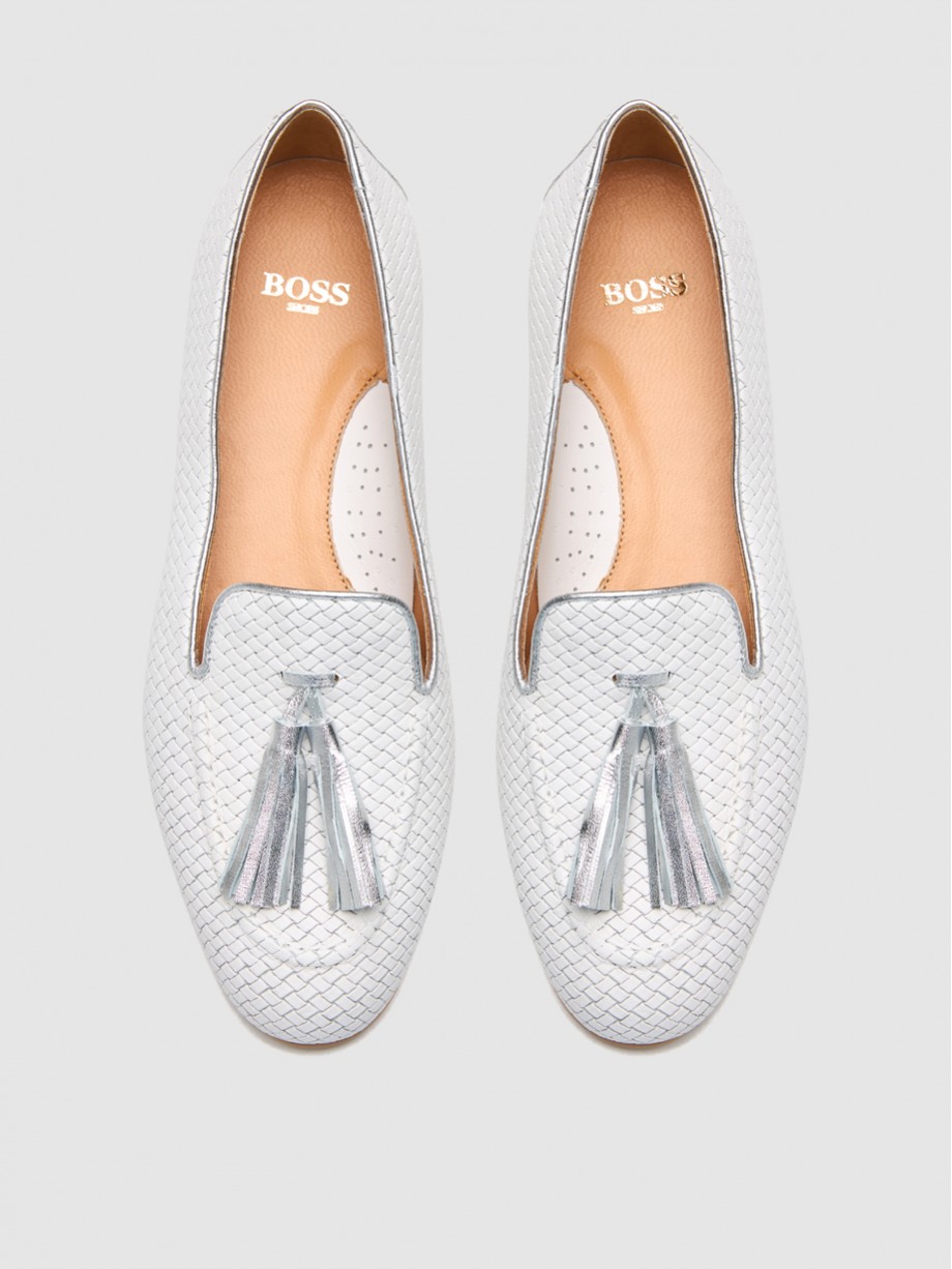 Loafers γυναικεία λευκά